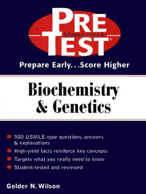 cover image of Biochemistry & Genetics